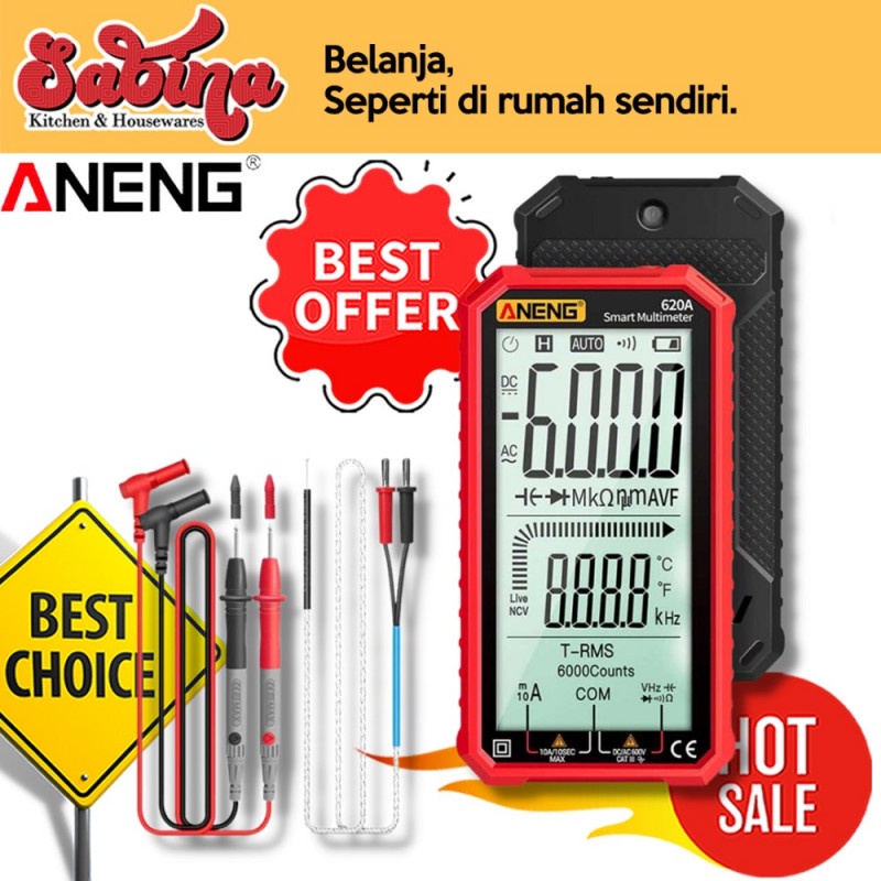 Multimeter Digital Multitester Voltage Tester HD LCD Screen Display