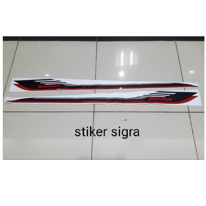 STIKER BODY MOBIL SIGRA HITAM