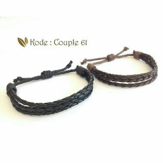LJpassion Gelang Couple Tali Kulit Couple 61