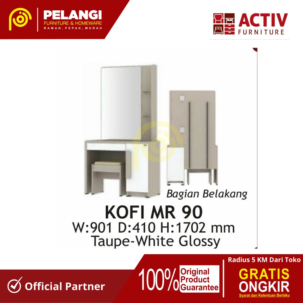 Meja Rias Activ Kofi MR 90 | Meja Rias Kekinian | Meja Rias Murah | Meja Rias | Meja Rias Minimalis
