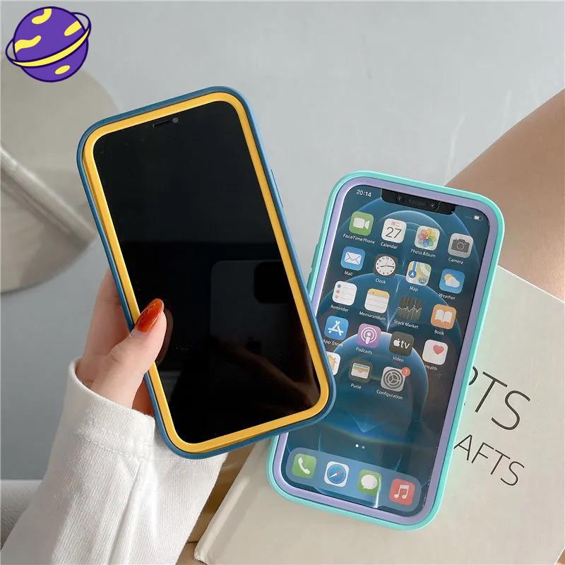 Case Pelindung Bahan Silikon Untuk Iphone 13 12 11 Pro X Xs Max 7 8 Plus