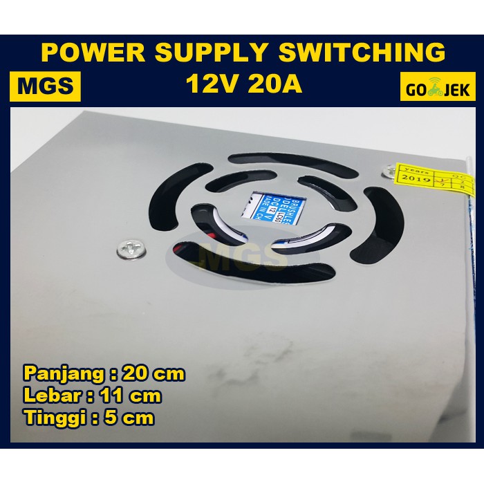 Power Supply Switching 12V 20A