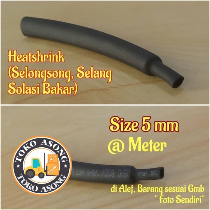 Heatshrink Selongsong Bakar 5 mm Heatsrink Selang Bakar selongsong