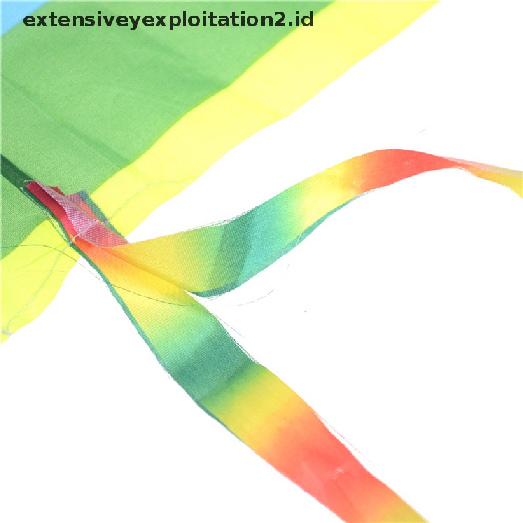 (Hotter) 1pc Baby Kids Outdoor Rainbow Kite No Controlled Stunt Kite Outdoor