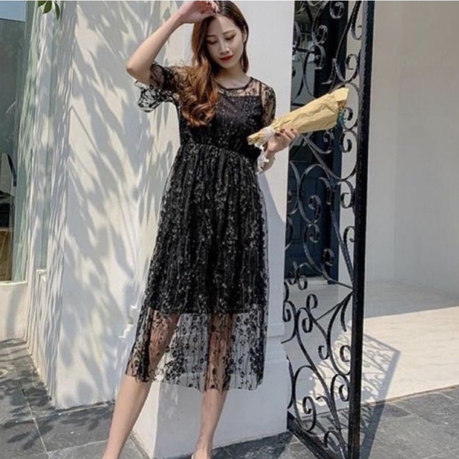 BRIDESMAID LACE PARTY DRESS PREMIUM KOREAN FASHION STYLE NEW ARRIVAL