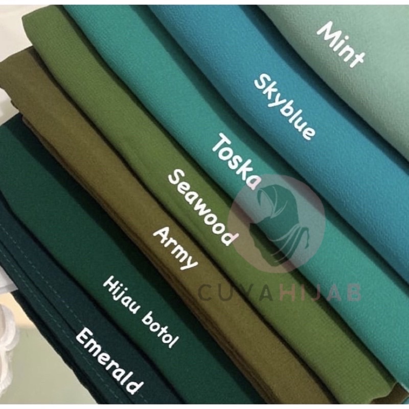 50+WARNA PASHMINA MALAY CERUTYBABYDOLL 180 X 75 Cm [PART 1] TERLARIS MURAH || CUYASHOP CUYAHIJAB SBY-Army