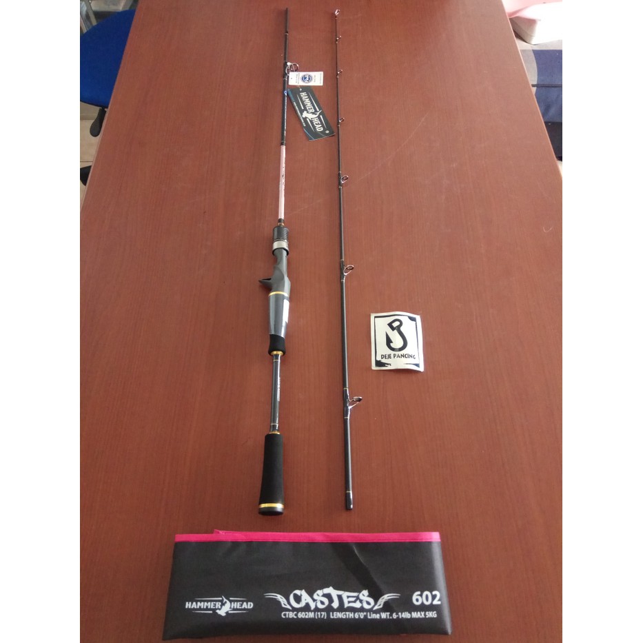 terlaris  Joran Baitcasting Hammmer Head Caster CTBC 602M  readystock