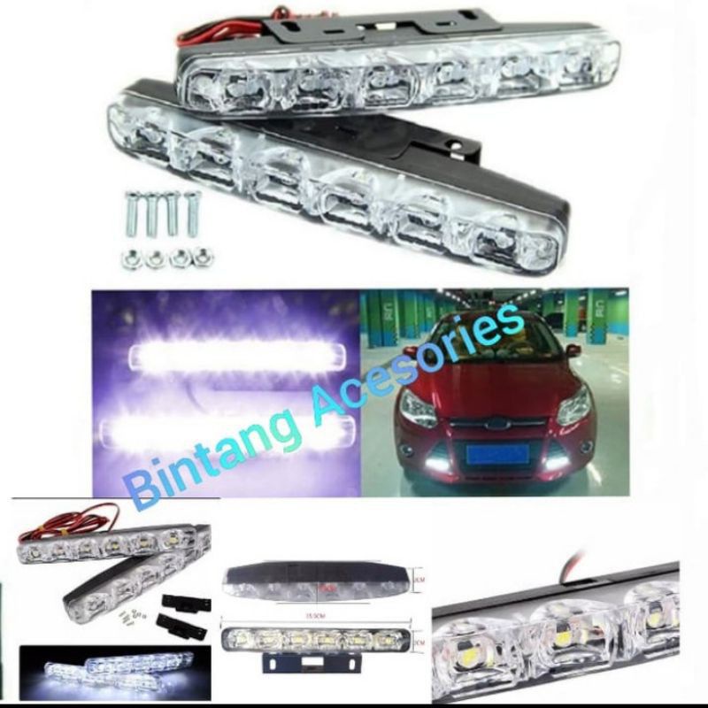 Lampu DRL led mobil all new yaris 2014