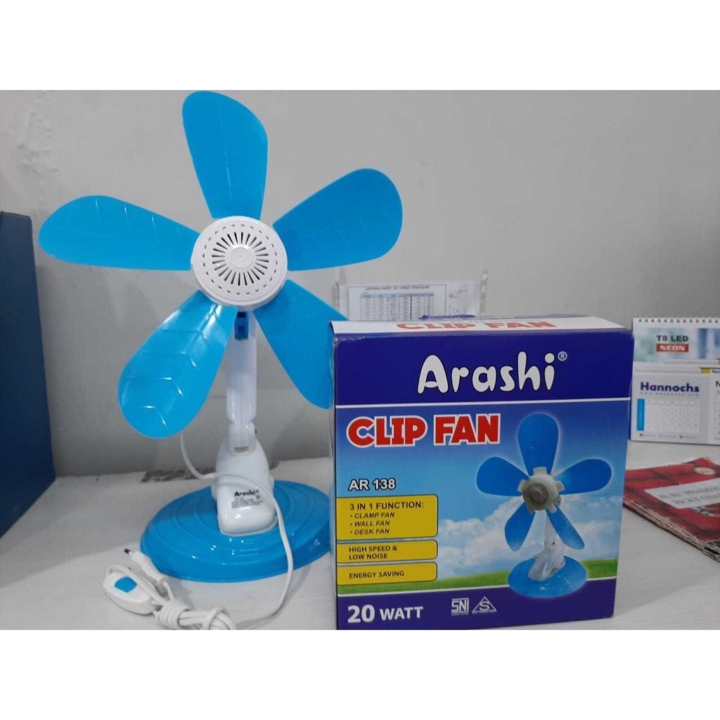 Arashi Kipas Angin Jepit 20W