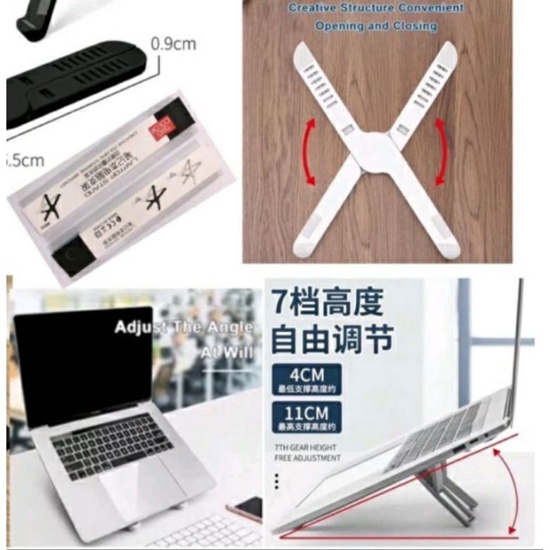 Stand Holder Lipat HD-42 Adjustable Anti Slip Untuk Laptop dan Tablet Universal Murah