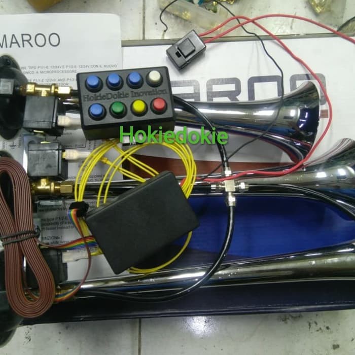 paket telolet 8 tombol HDi 8 tombol dan klakson 3 corong angin maroo