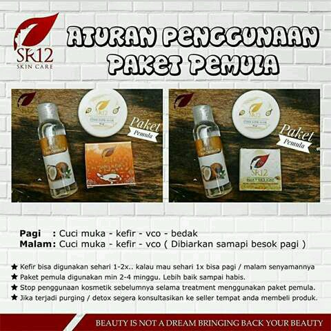 SR12 - PAKET PEMULA KULIT KUSAM - NORMAL - FLEK HITAM - BEKAS JERAWAT