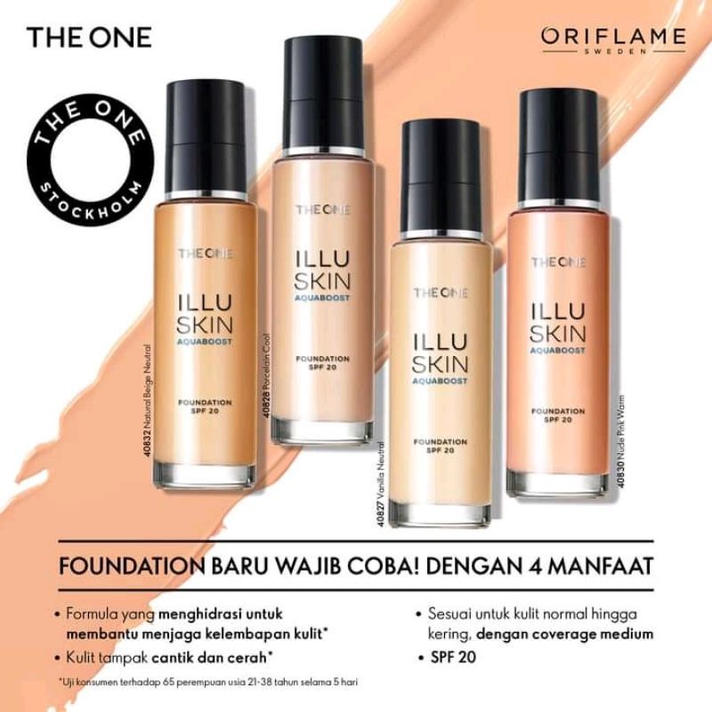 THE ONE ILLUSKIN AQUABOOST FOUNDATION SPF 20