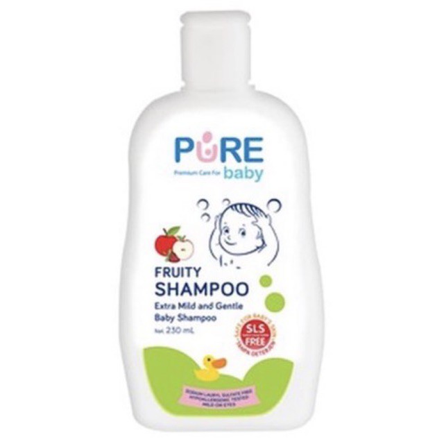 Pure Baby Shampo Freshy Fruity 230ml - Pure Baby Shampo Bayi Freshy dan Fruity