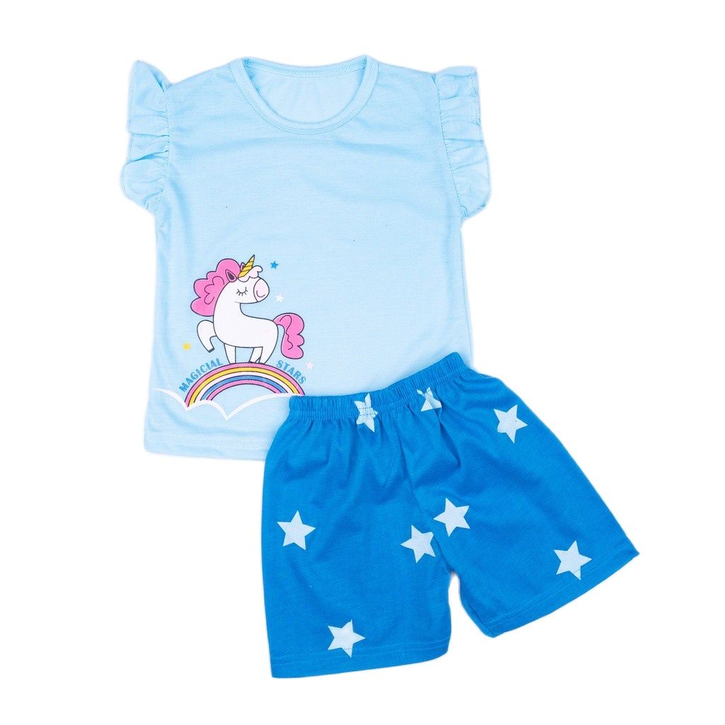 ZASKIYA - SETELAN ANAK RUFFLE / SET BAJU ANAK CEWEK WISH / CALOUR FULL / WONDERFULL