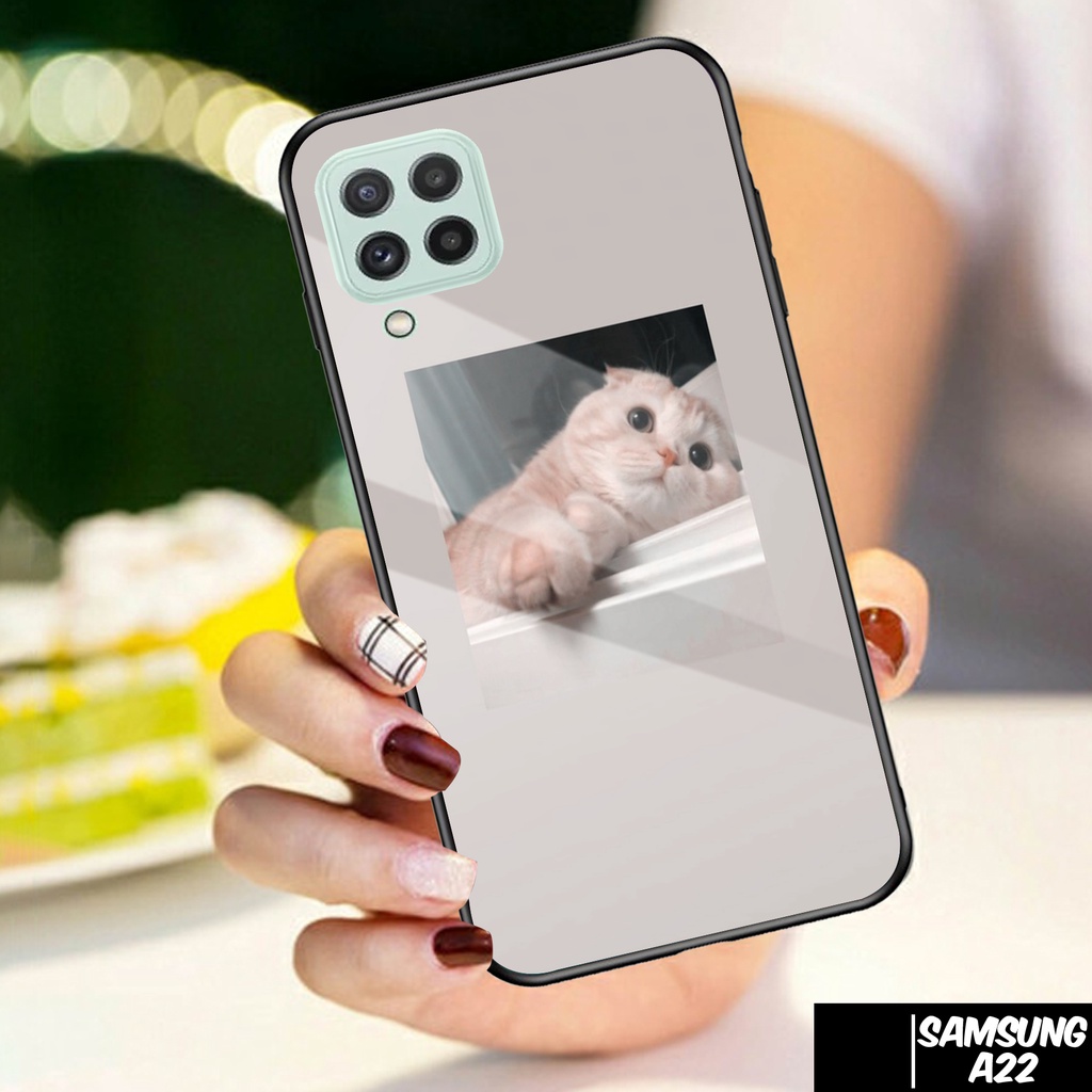Case SAMSUNG A22 4G - Casing SAMSUNG A22 4G Terbaru TOP ONE CASE [ CAT ] Silikon SAMSUNG A22 4G - Ca