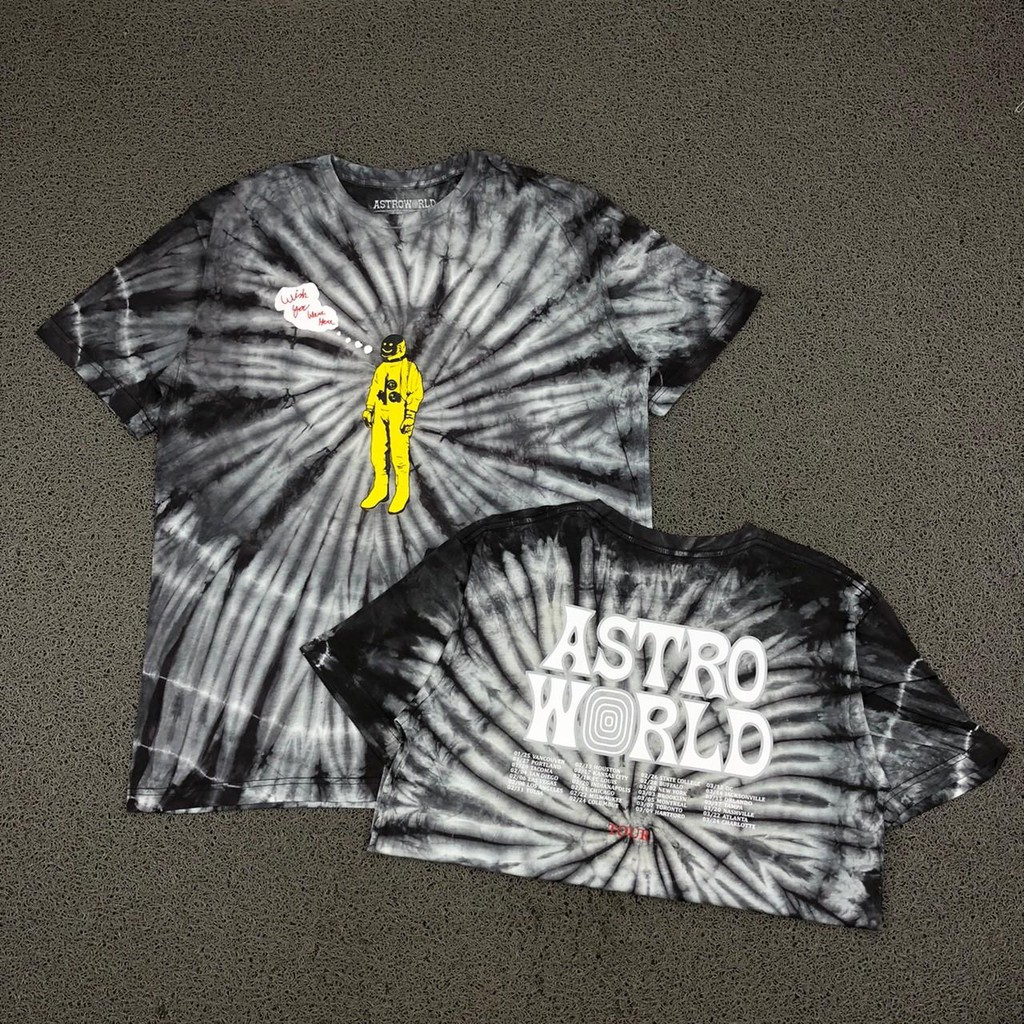 T SHIRT KAOS TRAVIS SCOTT ASTROWORLD TOUR TIE DYE ABU ABU PRREMIUM AUTHENTIC BESTSELLER