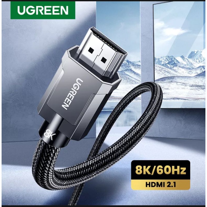 Ugreen Kabel Hdmi 2.1 8K/60Hz 4K/120Hz 48Gbps HDCP 2 EARC Ultra High Speed