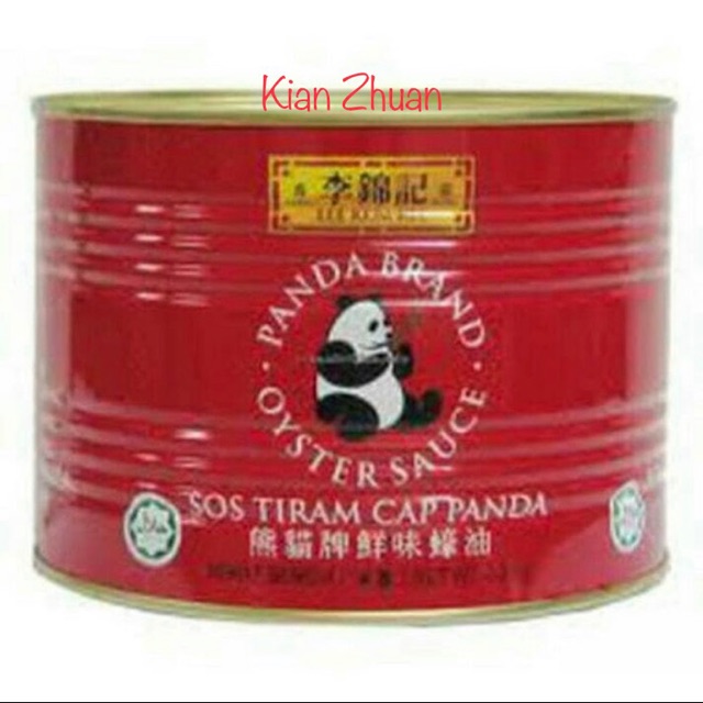 Lee Kum Kee Saus Tiram cap Panda 2200gr / Leekumkee Oyster Sauce 2.2kg / Leekumkee Kaleng