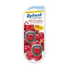 PARFUM MOBIL VENT CLIP AC CLIP REFRESH VERY CHERRY PEWANGI MOBIL CHERRY 90 HARI