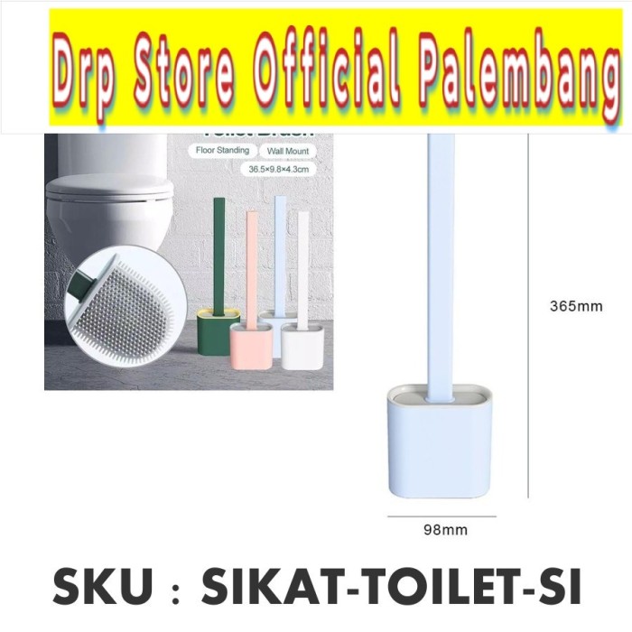 Brush toilet sikat wc silikon silicone elastic pembersih wc elastis