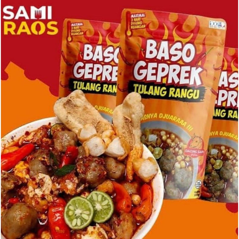 

baso geprek tulang rangu