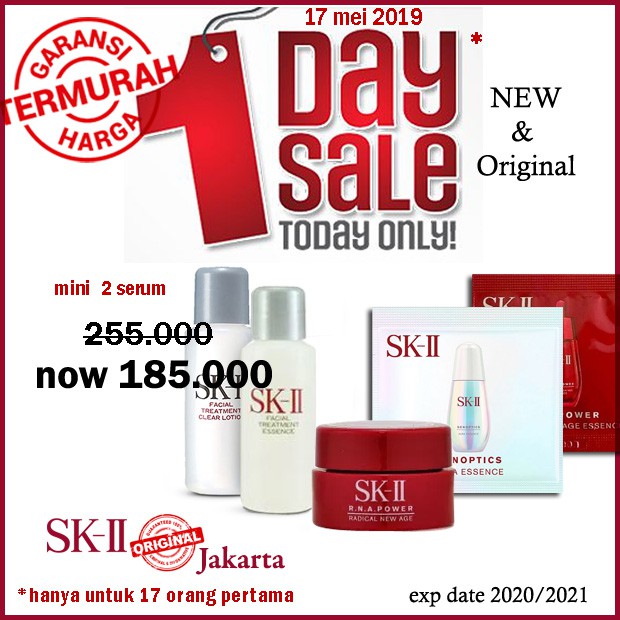 SK-II / SK2/ SKII/ SK2 paket mini 2 serum trial murah