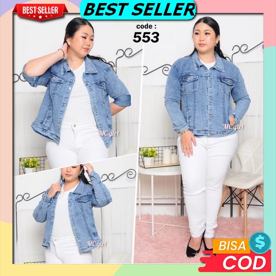 Jacket Jeans Wanita Biondy Crop Denim Jaket Lepis Jins Jaket Cewe Cewek Jaket Murah Terbaru Levis Mc