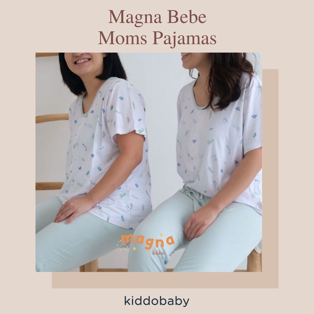 Magna Bebe Magnetic Moms Pajamas | Baju Tidur Wanita | Baju Tidur Lembut