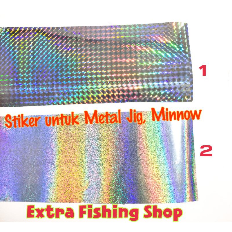 Stiker untuk Spoon Metal Jig Dazzling Colour
