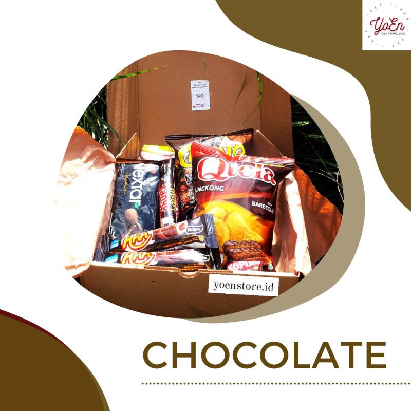 

[Varian: Cokelat] Snack box/Gift box untuk Kado Ulang Tahun dan Wisuda||YoEn Store