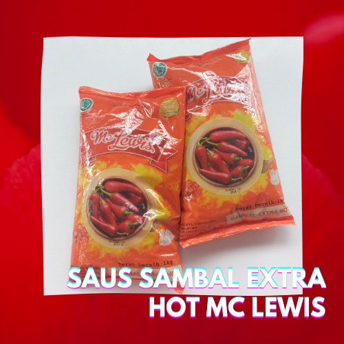 

Saos Cabai Extra Pedas Mc Lewis 1kg