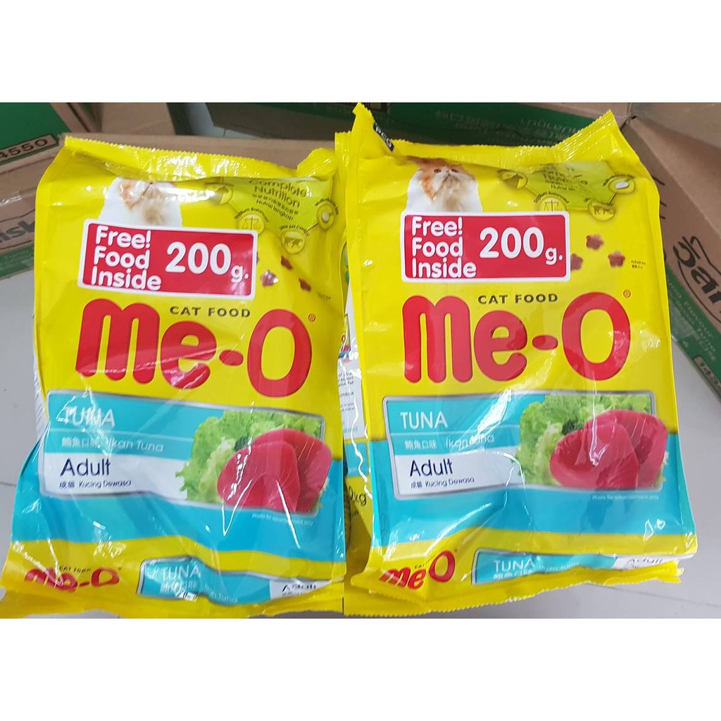 Makanan Kucing MEO Dewasa 1 kg Bonus 200 Gram Kemasan Fresh pack