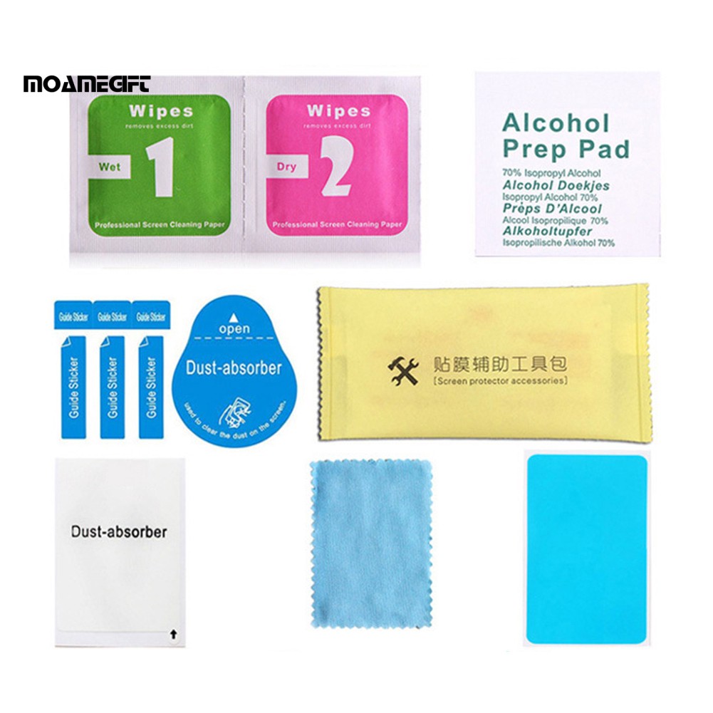 Moame→5 Sets Wipes Cloth Dust-absorber Sticker Screen Protector Installing Accessories