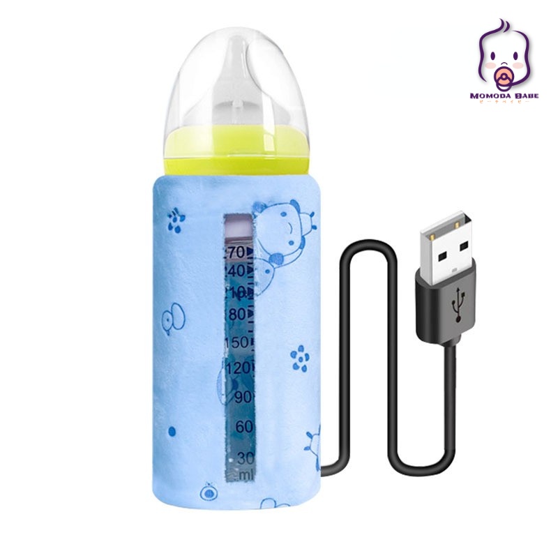 MOMO Penghangat Asi Botol Susu Bayi Warmer Pemanas Botol Susu Portable Dengan USB Untuk Outdoor Bottle Warmer Portable