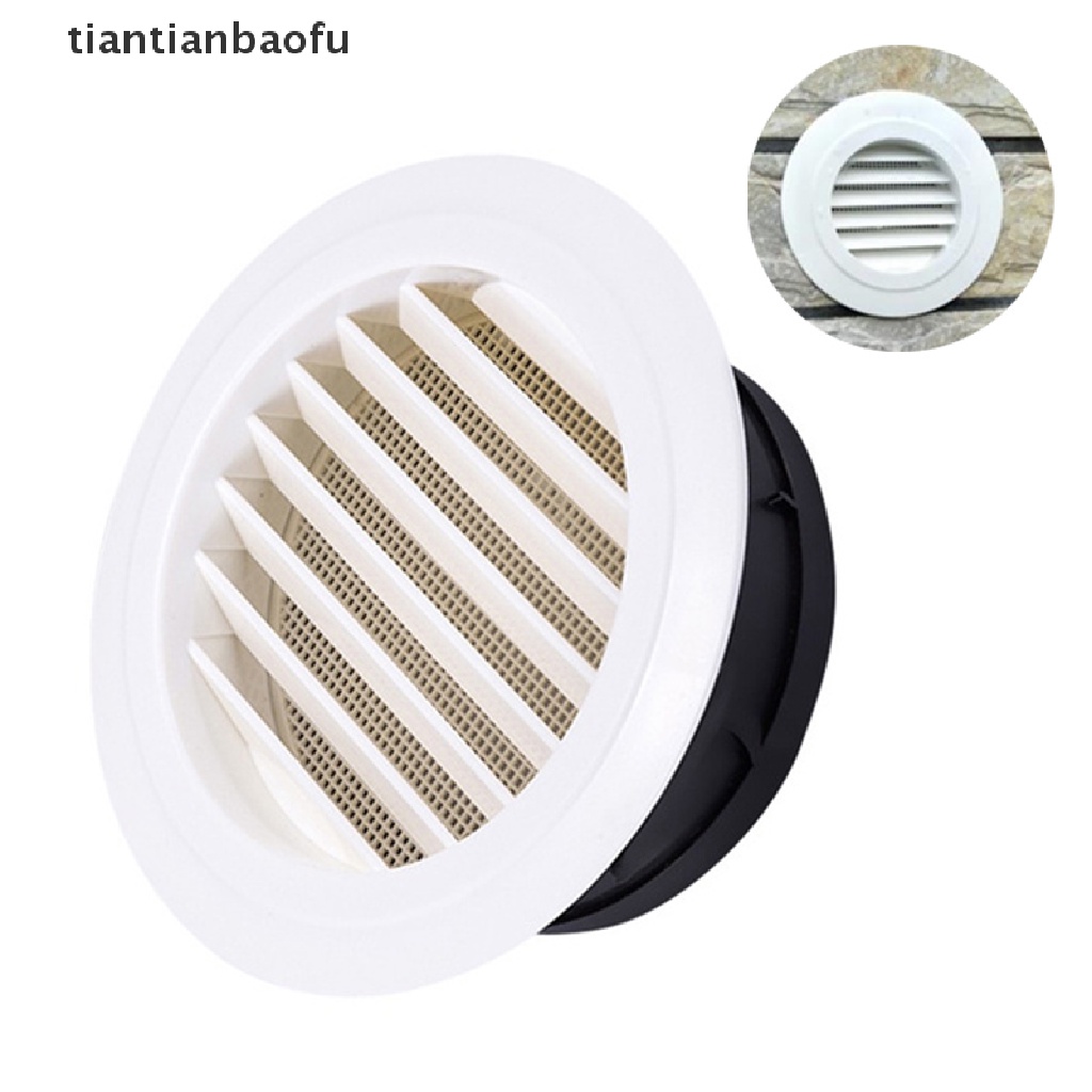 [tiantianbaofu] Exterior Wall Air Vent Grille Plastic Round Air Exhaust Vent Grille Ducting Boutique