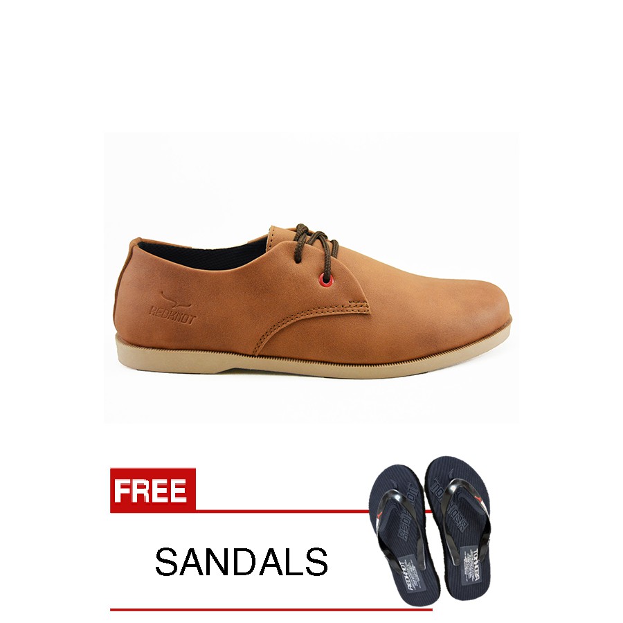 

Redknot - Sneakers Azza Tan + Bonus Sandal Senilai Rp.25.000,00