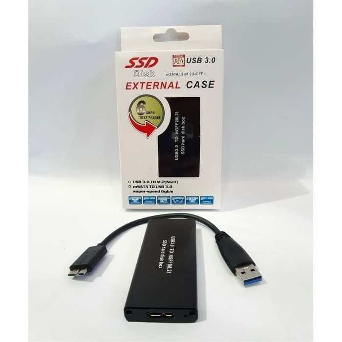 CASING SSD M2 NGFF SATA USB3.0 - SSD ENCLOSURE