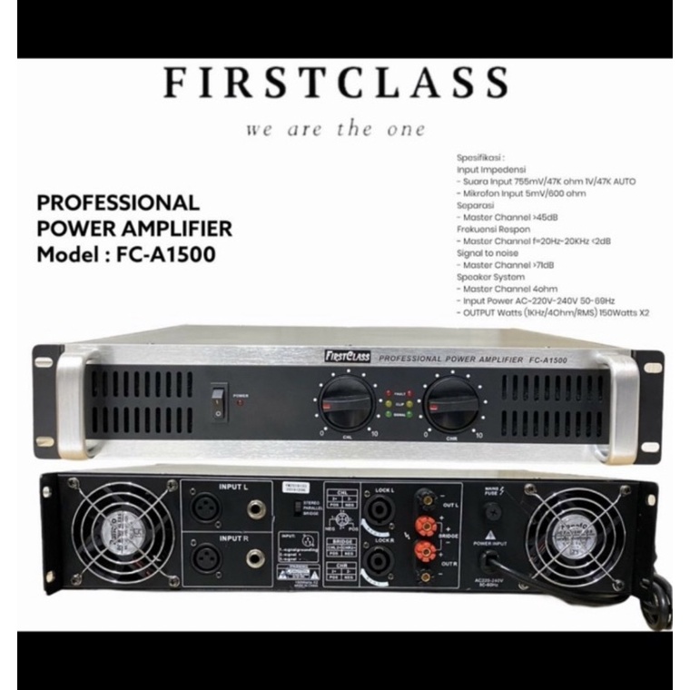 Power Firstclass FC A 1500 Original Amplifier FC A1500