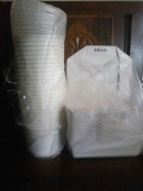 Lunch Box Isi 50 Ukuran M Dan L Harga Pack Paper Box Wadah Makanan Saji Instan Box Nasi