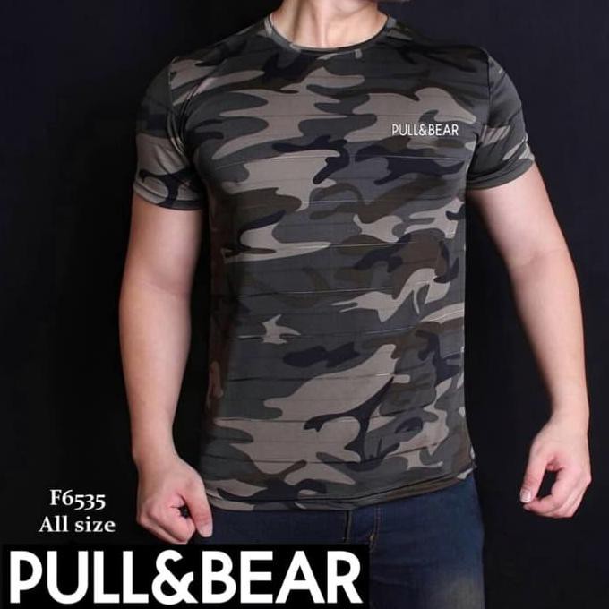 (PROMO) Baju kaos ARMY camo PULL AND BEAR
