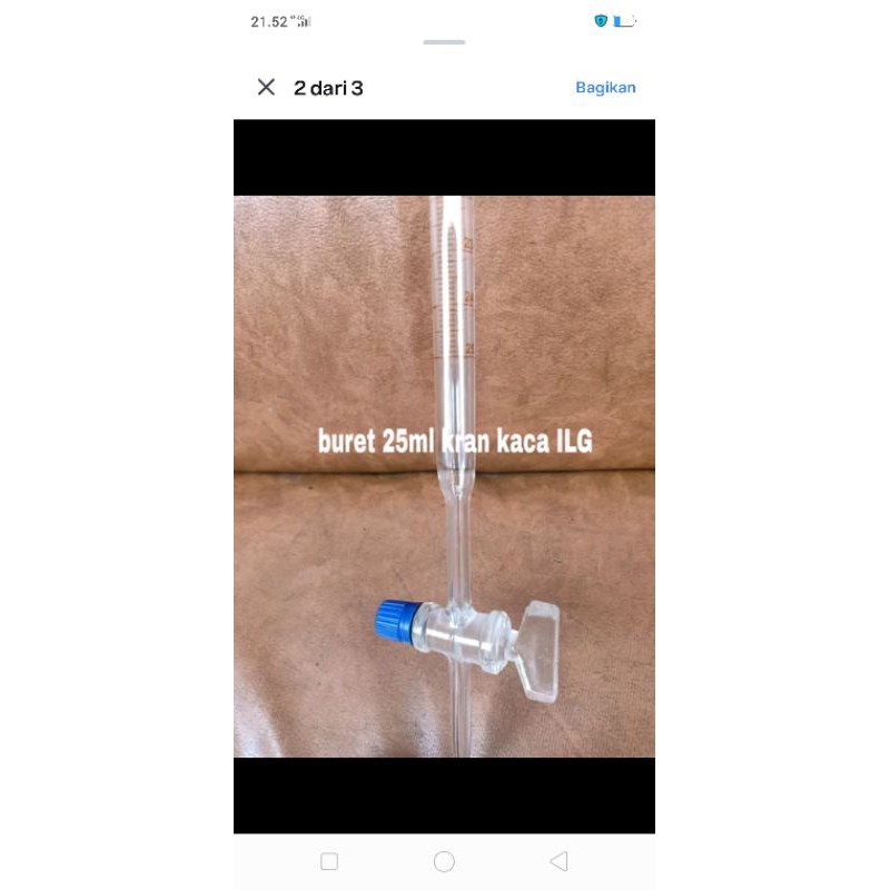 Buret 25 ml kran glass