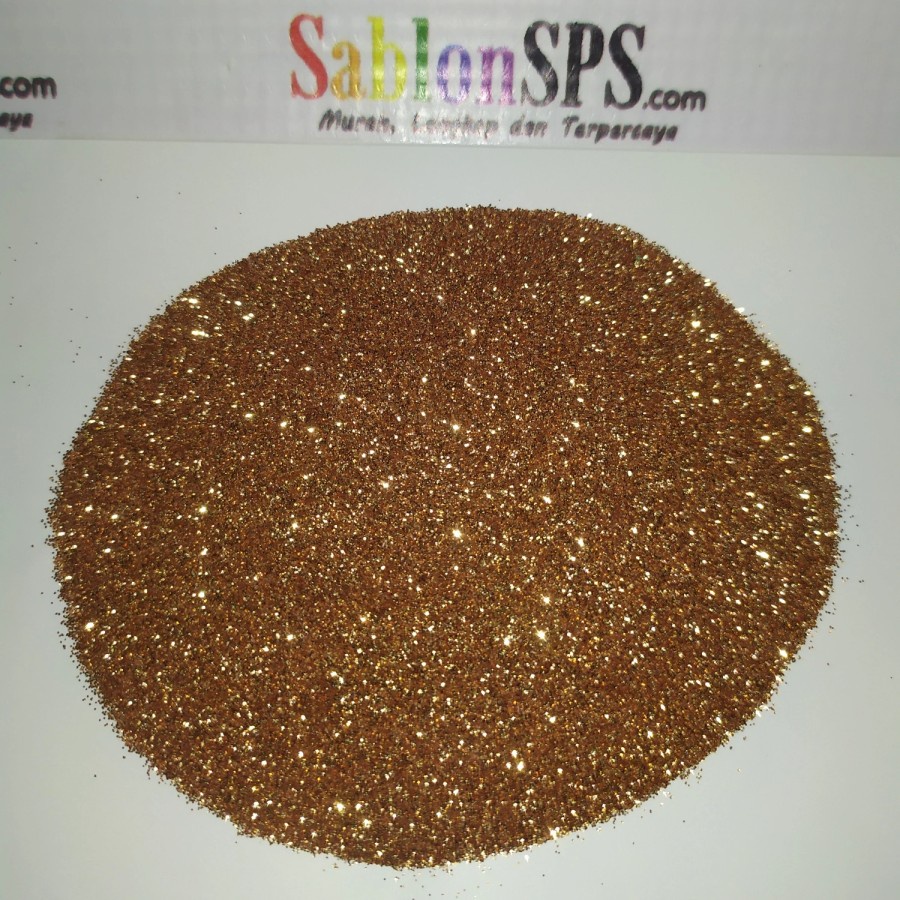 BUBUK GLITER COPPER GOLD GLITTER POWDER 5gr ZIP LOCK