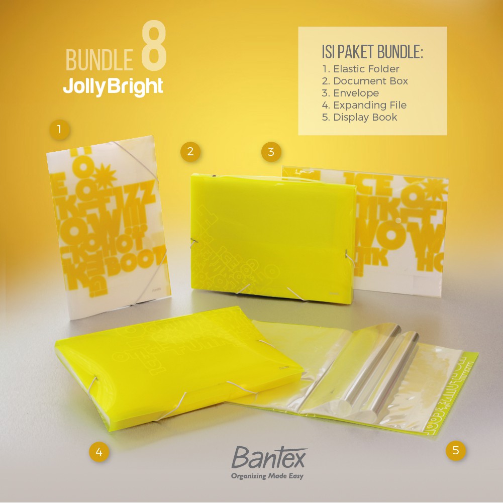 

[Zada] Bantex Jolly Bright Lime Bundle 8