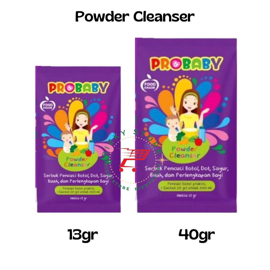 Probaby Powder Cleanser/pencuci botol,dot,sayur, buah