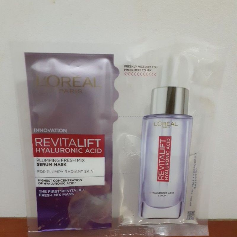 Loreal Paris Revitalift Hyaluronic Acid Plumping Fresh Serum Mask