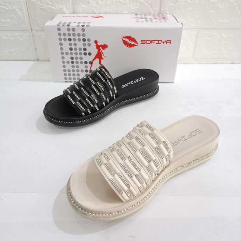 Sandal Sofiya Haq Rendah 3cm tipe 2213-7 Original 100% | Sandal Fashion Sofiya