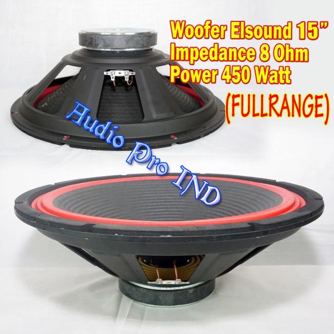 Woofer 15" Elsound / Speaker Bass 15 in / Woofer Speker 15 Inch