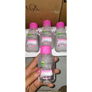 Image of GARNIER MICELLAR CLEANSING WATER 50 ML EVEN FOR SENSITIVE SKIN KEMASAN PINK