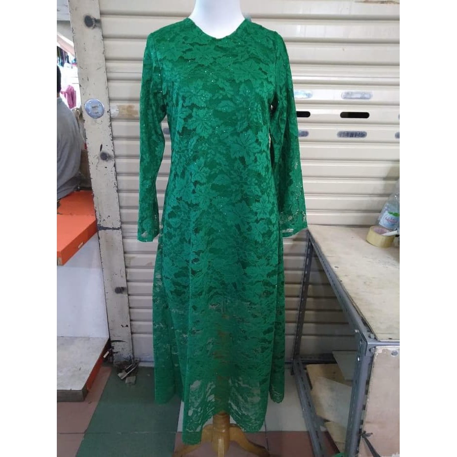 atasan Kebaya Brokat Gamis Kurung Warna Green